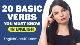 20 Basic Verbs You Must Know - Learn English Grammar