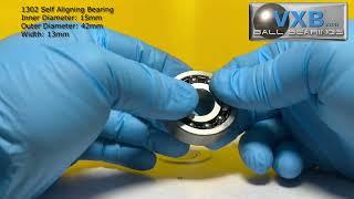 Comparison 15mm inner diameter Sealed Ball Bearings 6202-2RS vs Self Aligning  Bearing 1302