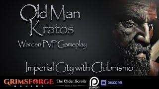 ESO Old Man Kratos IC with Clubnismo. Warden PVP Gameplay. #spartanrage #esopvp #elderscrollsonline