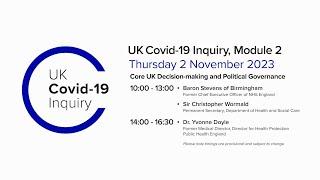 UK Covid-19 Inquiry - Module 2 Hearing PM - 2 November 2023