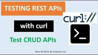 Testing REST APIs with curl  - Test CRUD APIs