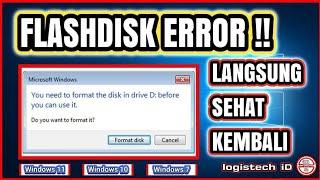 WOW ‼️FIX THE FLASHDISK THAT REQUIRES FORMAT