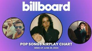 Billboard Pop Songs Airplay Top 40 | Week Of June 29, 2024