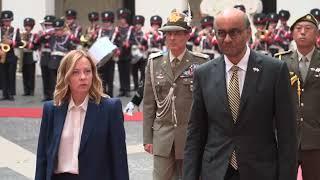 Palazzo Chigi, incontro Meloni - Shanmugaratnam