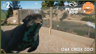 Giant Otter Waterfall Habitat | Oak Creek Zoo | Ep. 2 l Planet Zoo 