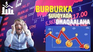 Market Crash|Lumida400 Billion Suuqa Saamiga, Dhibaatada So gaartay Suuqa Lacagaha numberada(Crypto)