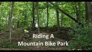 Riding A Mountain Bike Park