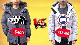 Are Canada Goose Down Jackets A Rip Off? | $400 North Face VS $1500 Canada Goose
