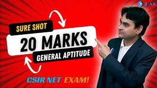 Ensure 20 Marks in CSIR NET General Aptitude 2023 with Sure Shot Series