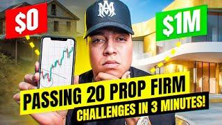 Passing 20 PROP FIRM CHALLENGES in 3 MINUTES! | $0 - $1 Million EP 5