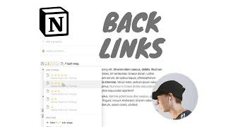 Build With Me: Backlink Master Page In Notion