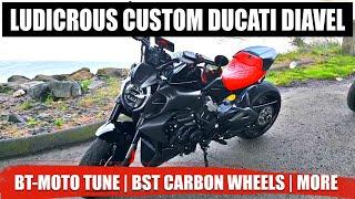 BT-Moto Ducati Diavel V4 is UNBELIEVABLE (BST Carbon Fiber Wheels, Carbon Fairings)