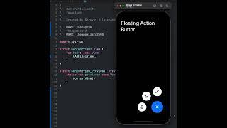 FLOATING ACTION BUTTON  UI BY CODEING || #shorts