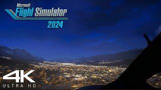 Microsoft Flight Simulator 2024: RTX™ 4090 + INSANE GRAPHICS - Night Takeoff | 4K Ultra Realism