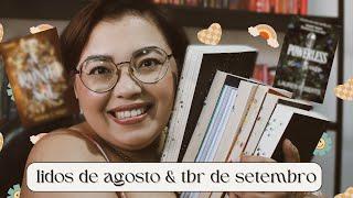 8 livros lidos em agosto & tbr de setembro 🪻‍️