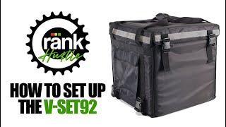 How To Set Up The Crank Hustle V-SET92 Food Delivery Backpack w/ Cup Holders and Dividers