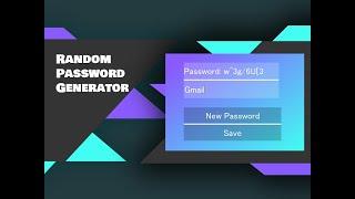 GUI Random password generator in python , PyQt5 (QT)