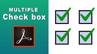 how to add multiple checkboxes in a fillable pdf form using adobe acrobat pro-2017