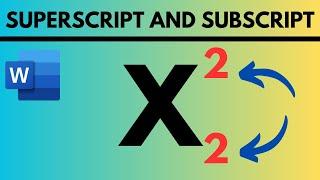 [SOLVED] HOW TO SUPERSCRIPT OR SUBSCRIPT IN MICROSOFT WORD