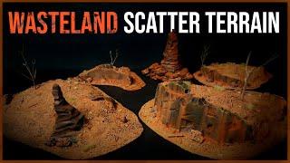 Miniature Wasteland Scatter Terrain for Wargaming or Tabletop Games.