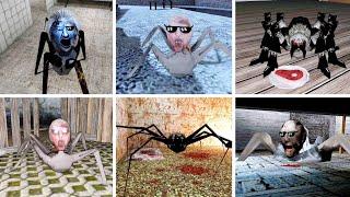 All Types Of Spider Enemies In Granny Remake Games - Granny XIC Remake, Granny 3 Enhanced &+