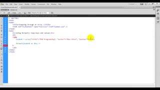 PHP Tutorial 60 Using foreach to Loop through Keys and Values from Array in PHP Programming