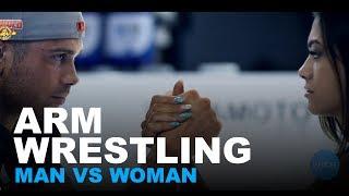 Arm Wrestling Man vs Woman