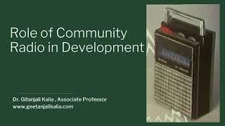 Role of Community Radio in Development | Introduction| History| Who owns Community Radio