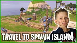 How to Glitch to SPAWN ISLAND and BACK! I Built a Massive Fun Course!