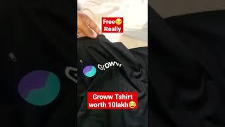 Groww Free Tshirt || Groww Order