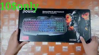 Powkit JK-8169 gaming led membrane keyboard