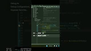 Shortcut keys for debugging | #shorts