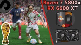 FIFA 23 | Croatia vs France World Cup FINAL | Ryzen 7 5800x + RX 6600 XT | Ultra settings 1080p