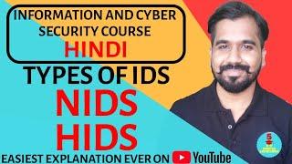 Types Of IDS : Network Based IDS (NIDS) and Host Based IDS (HIDS) Explained in Hindi