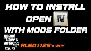 HOW TO INSTALL OPENIV WITH MODS FOLDER for Vehicles, Sirens, Peds & More | Modding GTA5 Albo's Way 6