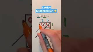 Lattice Multiplication  #Shorts #math #maths #mathematics #multiplication #education #learn