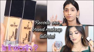 Recode one brand makeup tutorial | Is It Waterproof or Not??? | honest review Recode studios