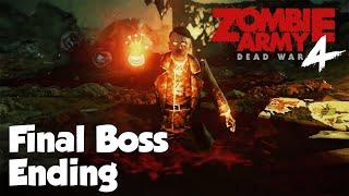 Zombie Army 4 Dead War Final Boss and Ending Cutscene