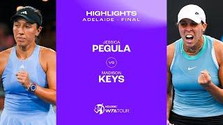 Jessica Pegula vs. Madison Keys | 2025 Adelaide Final | WTA Match Highlights