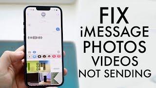 How To FIX iPhone Not Sending Photos / Videos!