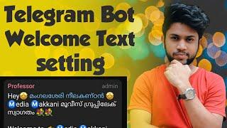 HOW TO SET WELCOME MESSAGE IN TELEGRAM GROUP | MEDIA MAKKANI