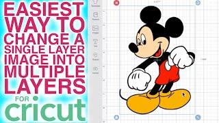 HOW TO CREATE AN SVG | HOW TO CHANGE A SINGLE LAYER IMAGE TO MULTIPLE LAYERS IN CRICUT DESIGN SPACE