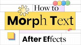How to Morph Text Animation & Font Change in After Effects | Tutorial