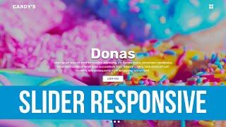 Como hacer un SLIDER RESPONSIVE con HTML y CSS (FÁCIL) 