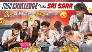 Food challenge with Sai sana||mrajayofficial||went crazy