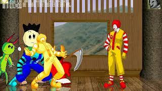 Ronald McDonald (12p) & Impure Evil Donald vs Dark Donald | Mugen