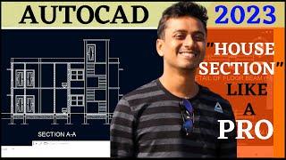 AutoCAD SECTION PLAN FOR BEGINNERS | BASIC EXPLAINED | CIVIL ARCH (2023)