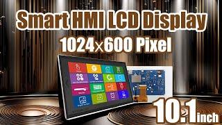 10.1 inch 1024x600 HMI Intelligent Smart UART SPI Touch IPS TFT LCD Display