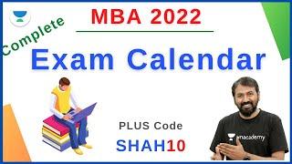 MBA Entrance Exams Calendar | 2021-22 | Ronak Shah | Unacademy CAT