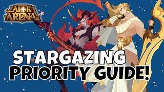 STARGAZING PRIORITY GUIDE! WHO TO BUILD?